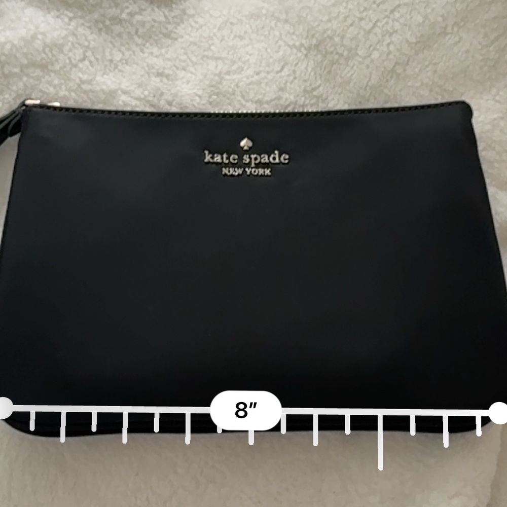 Kate Spade Black Wristlet with Gold Accents - Picture 6 of 6